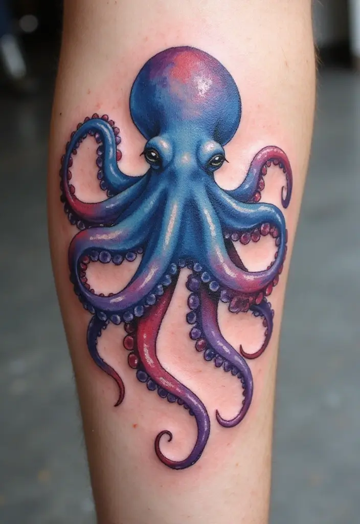 30 Water Tattoo Designs with Flowing Creativity 11 30 Water Tattoo Designs with Flowing Creativity - 11. Stunning Octopuses