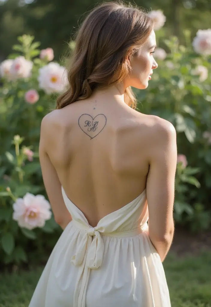 30 Female Back Tattoos That Are Elegant and Powerful 12 30 Female Back Tattoos That Are Elegant and Powerful - 12. The Heartfelt Memorial Tattoo
