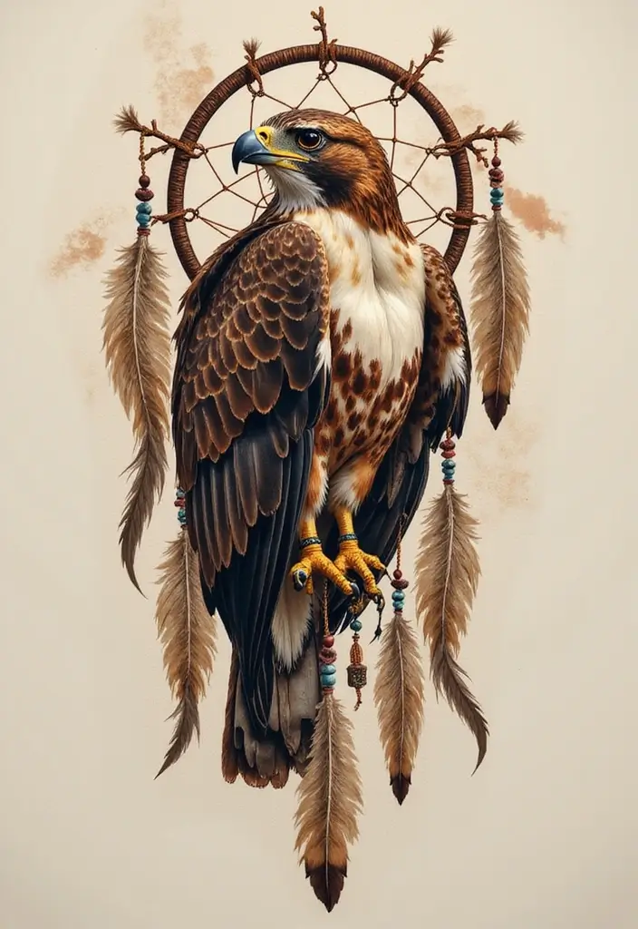 50 Hawk Tattoo Meaning Designs and Symbolism You Should Know 12 50 Hawk Tattoo Meaning Designs and Symbolism You Should Know - 12. The Native American Symbol