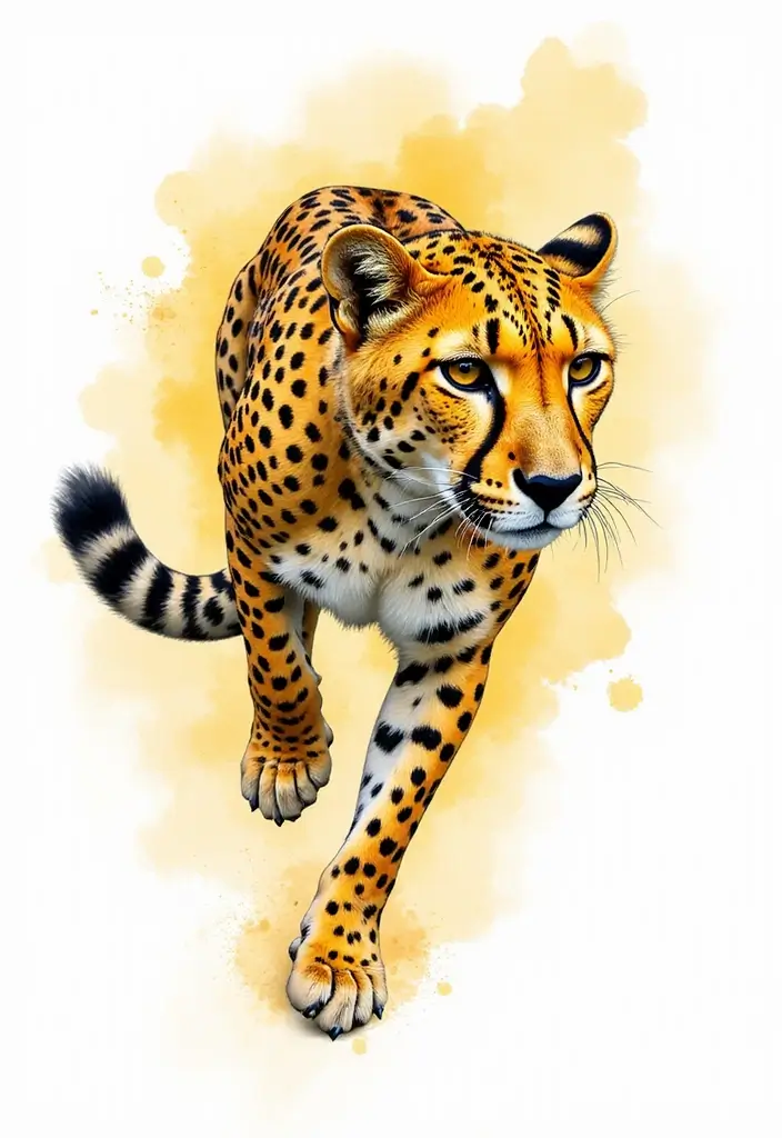 30 Safari Animal Tattoos with Bold and Exotic Designs - 12. Stunning Cheetah: The Fastest Animal