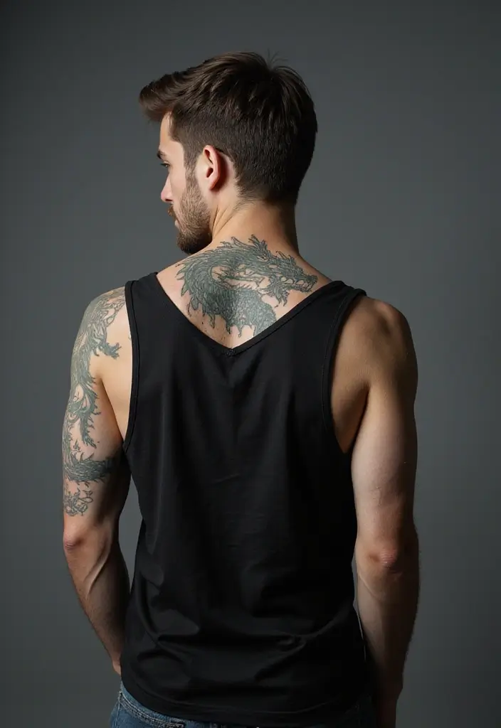 30 Back Tattoo Ideas for Men with Bold and Powerful Designs 13 30 Back Tattoo Ideas for Men with Bold and Powerful Designs - 13. Dragon Design