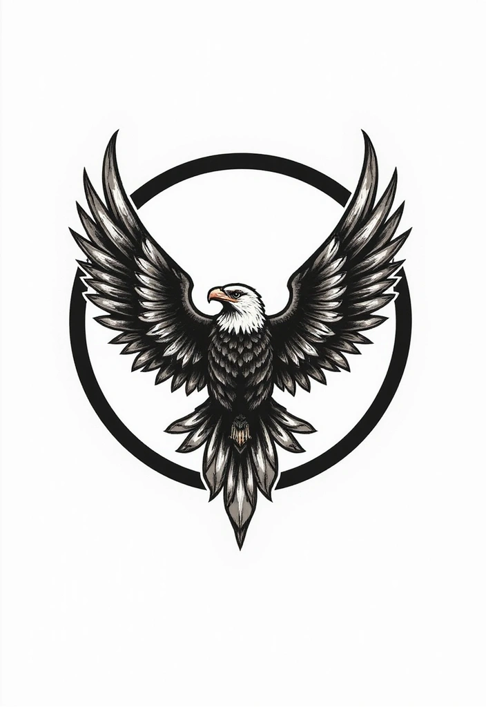 50 Eagle Tattoo Meaning Ideas and Symbolic Designs 13 50 Eagle Tattoo Meaning Ideas and Symbolic Designs - 13. Eagle in a Circle