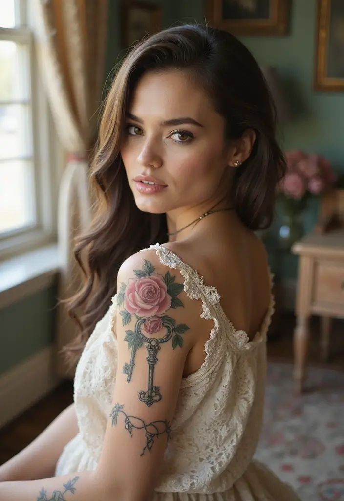 50 Beautiful Hand Tattoos for Women with Unique Design Ideas 13 50 Beautiful Hand Tattoos for Women with Unique Design Ideas - 13. Vintage Charm