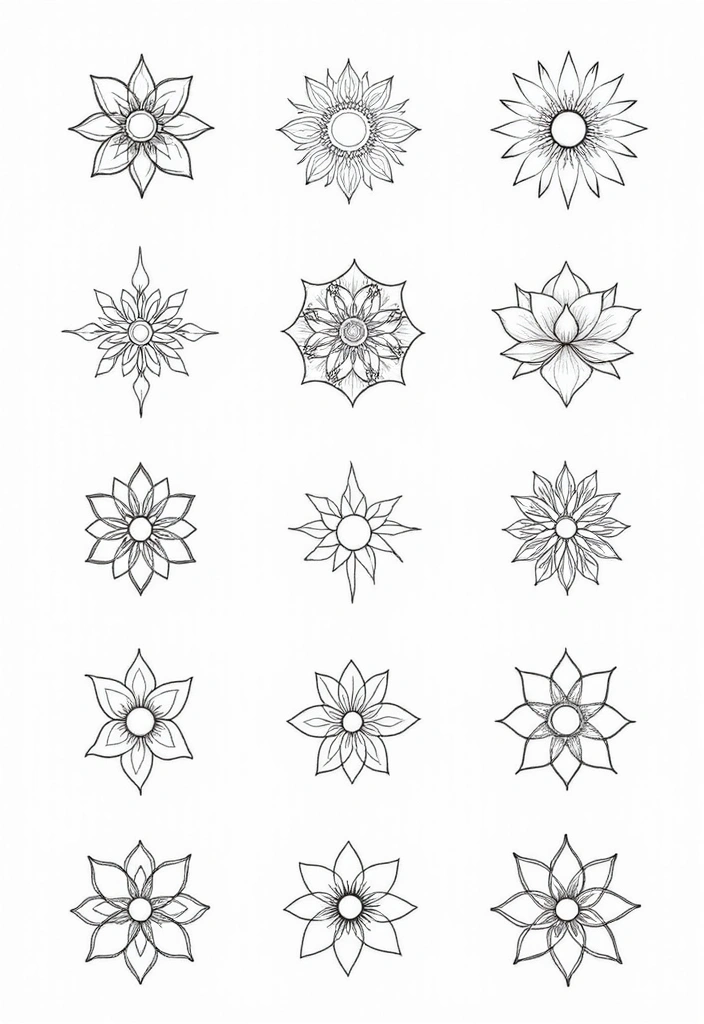50 Line Art Custom Tattoos for Minimalist and Creative Designs 13 50 Line Art Custom Tattoos for Minimalist and Creative Designs - 13. Spiritual Symbols