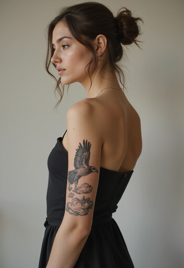 30 Native American Arm Tattoos with Deep Cultural Meaning 13 30 Native American Arm Tattoos with Deep Cultural Meaning - 13. The Hawk: Vision and Focus