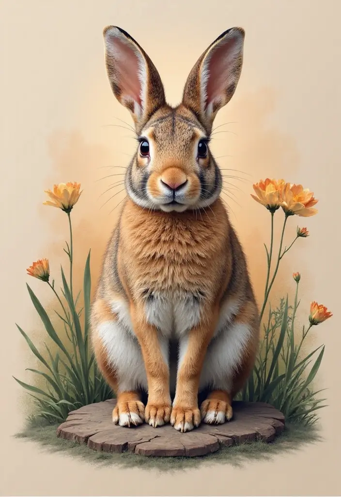 50 Rabbit Tattoo Meaning Inspirations and Cultural Symbolism - 13. Balance and Harmony