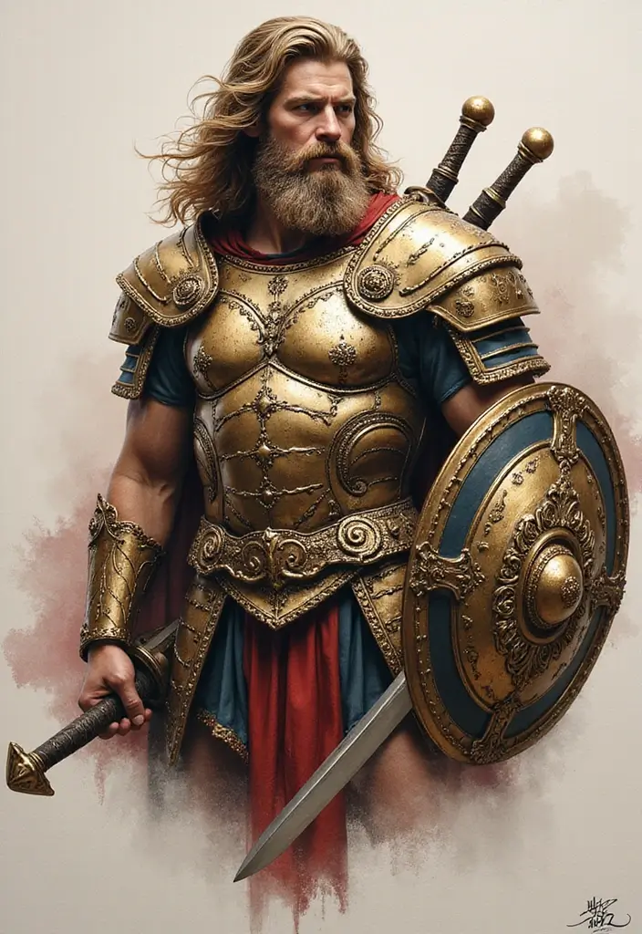 30 Zeus Tattoo Meanings and Design Inspirations - 13. The Armor of Zeus
