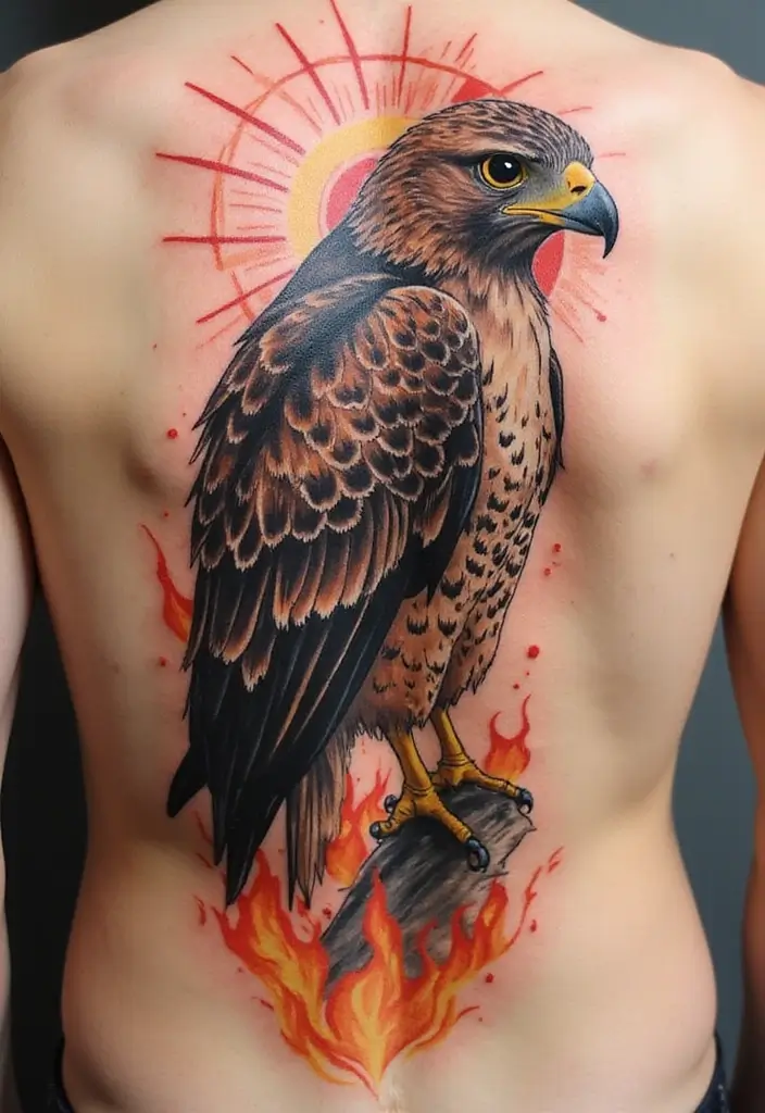 50 Hawk Tattoo Meaning Designs and Symbolism You Should Know 14 50 Hawk Tattoo Meaning Designs and Symbolism You Should Know - 14. The Phoenix Connection