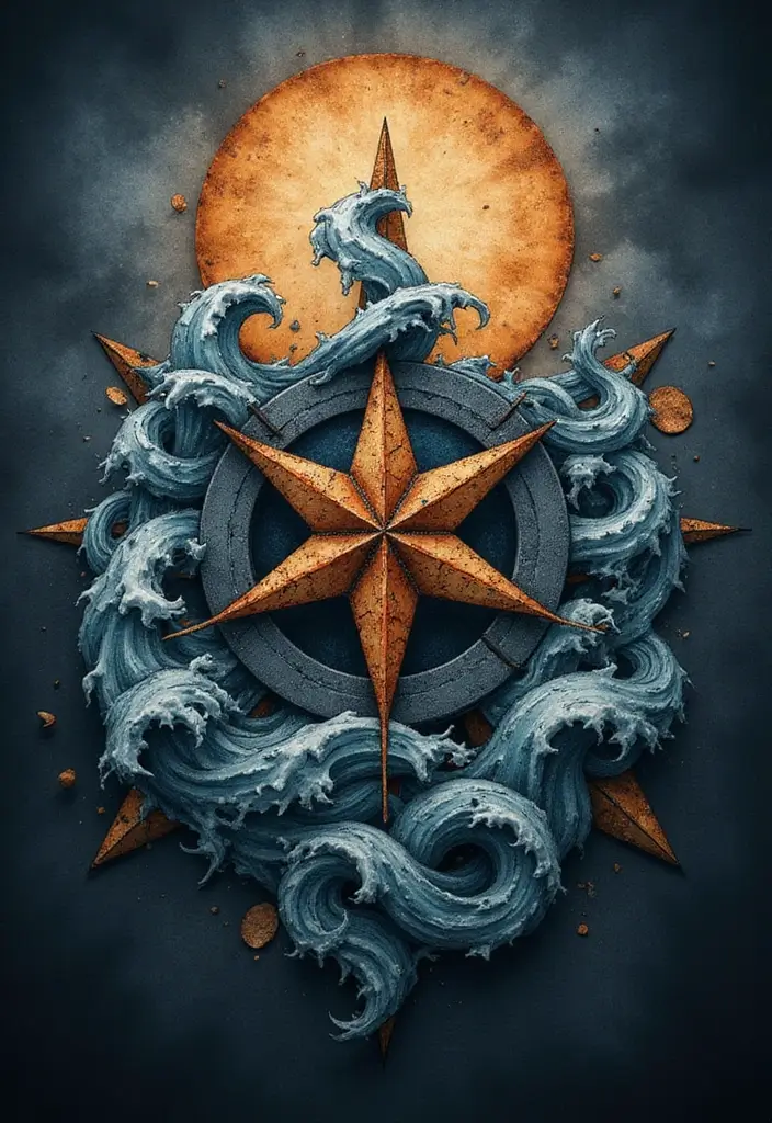 50 Nautical Star Tattoo Meaning Facts and Inspirations 14 50 Nautical Star Tattoo Meaning Facts and Inspirations - 14. The Duality of Light and Dark