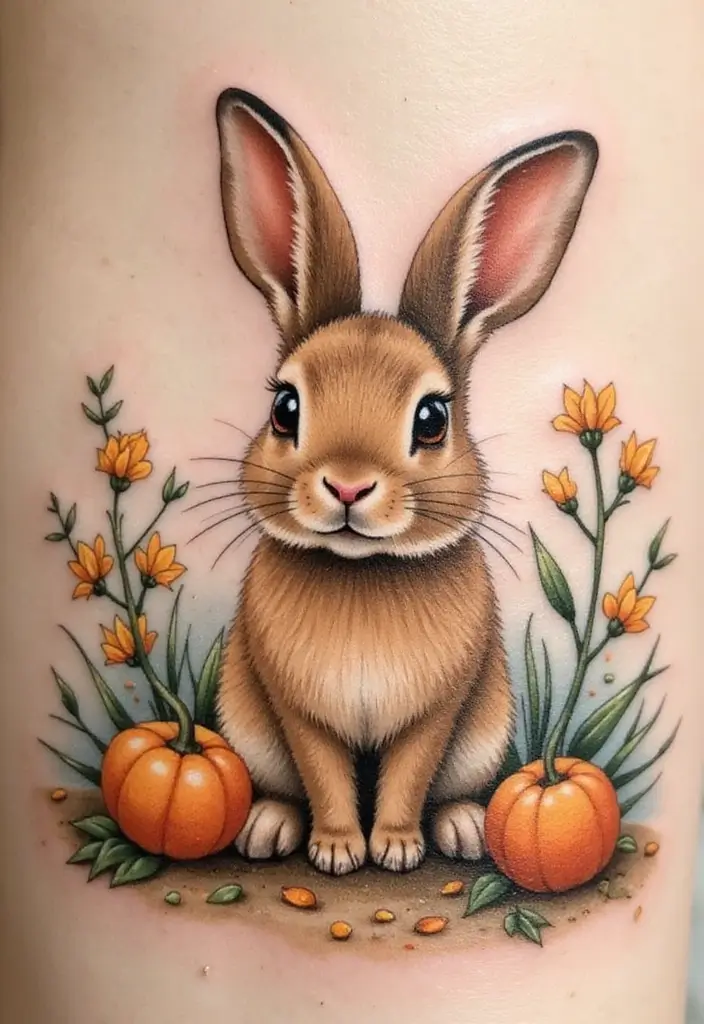50 Rabbit Tattoo Meaning Inspirations and Cultural Symbolism - 14. Embracing Vulnerability