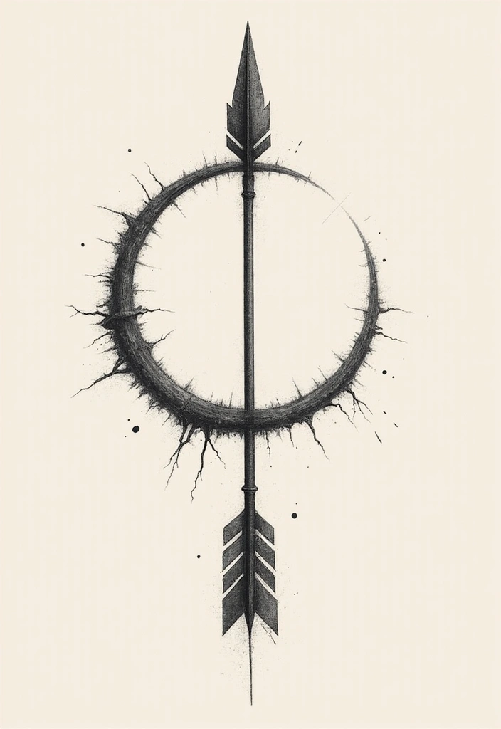 30 Symbolism of Arrow Tattoo Ideas You Should Know 14 30 Symbolism of Arrow Tattoo Ideas You Should Know - 14. Arrow through a Circle