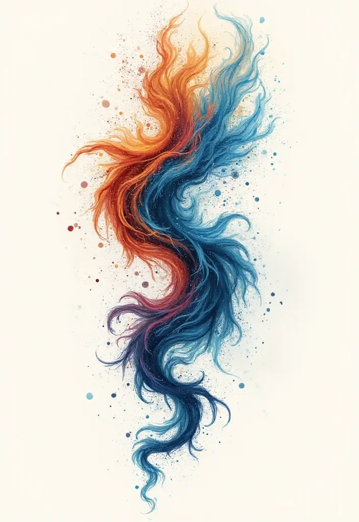 30 Aquarius Tattoos with Zodiac Symbolism and Style 15 30 Aquarius Tattoos with Zodiac Symbolism and Style - 15. Abstract Aquarius Designs
