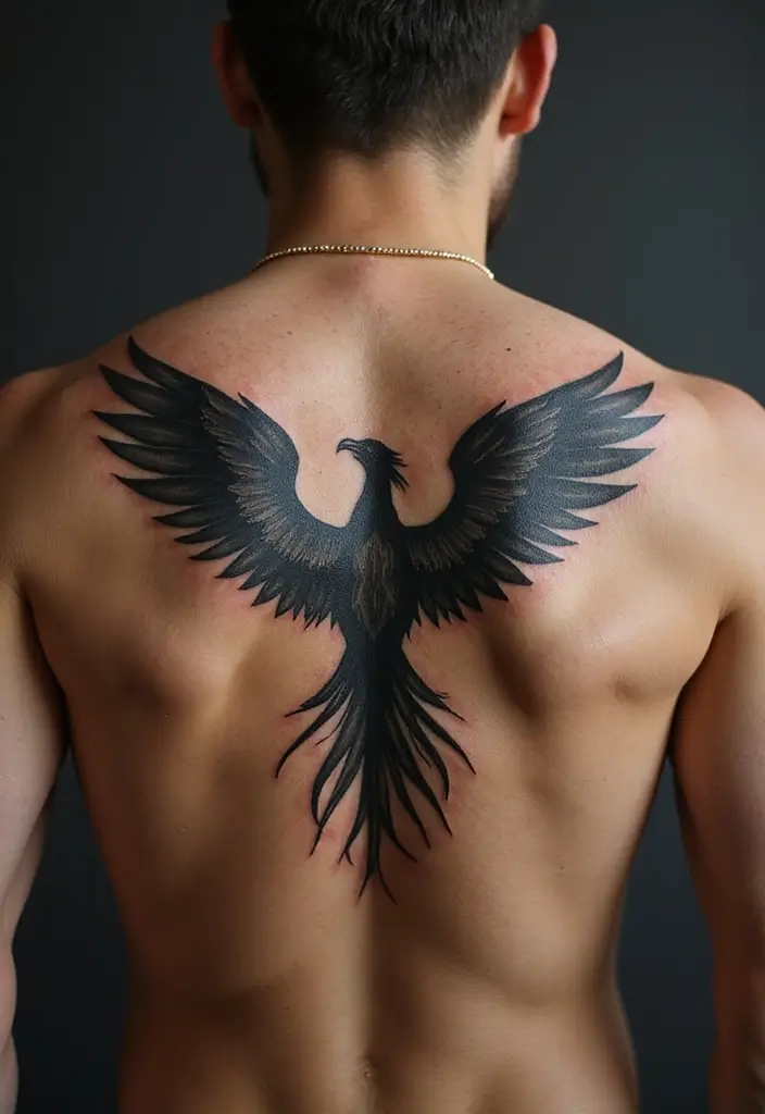 50 Black Flag Tattoo Meaning Inspirations and Symbolism 15 50 Black Flag Tattoo Meaning Inspirations and Symbolism - 15. The Phoenix Rising