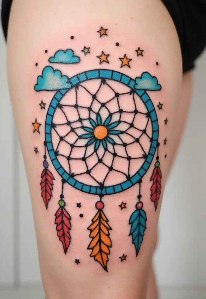 50 Dream Catcher Tattoo Meaning Ideas with Deep Symbolism 15 50 Dream Catcher Tattoo Meaning Ideas with Deep Symbolism - 15. Nostalgia for Childhood