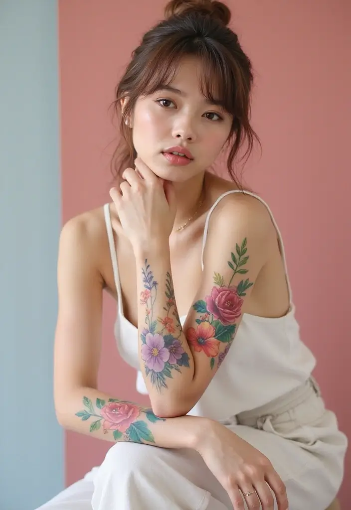 30 Elbow Tattoo Designs with Unique and Eye-Catching Styles - 15. Watercolor Tattoos
