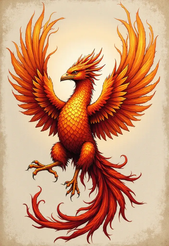 50 God of War Tattoo Ideas for True Fans of the Game - 15. The Phoenix