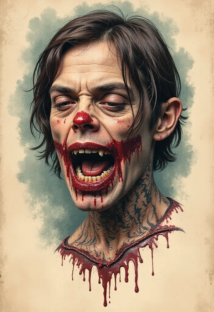 50 Shrunken Head Tattoo Designs for Bold and Edgy Styles - 15. Horror Movie Tribute