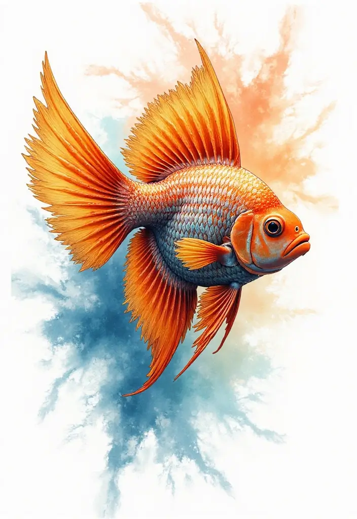 30 Water Tattoo Designs with Flowing Creativity 15 30 Water Tattoo Designs with Flowing Creativity - 15. Radiant Angelfish