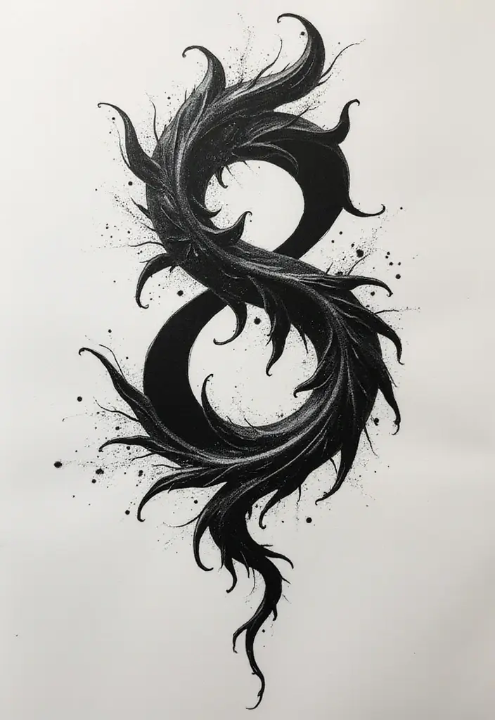 30 Aquarius Tattoos with Zodiac Symbolism and Style 16 30 Aquarius Tattoos with Zodiac Symbolism and Style - 16. Bold Black Aquarius Tattoos