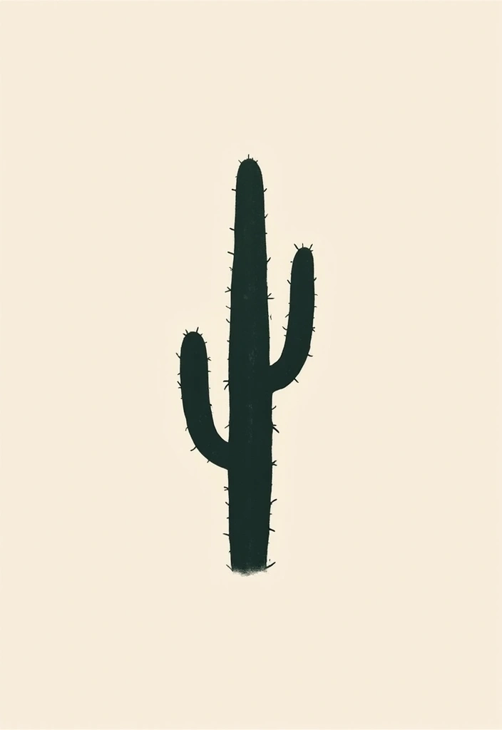 50 Cactus Tattoo Ideas with Minimalist and Symbolic Styles 16 50 Cactus Tattoo Ideas with Minimalist and Symbolic Styles - 16. Cactus Silhouette