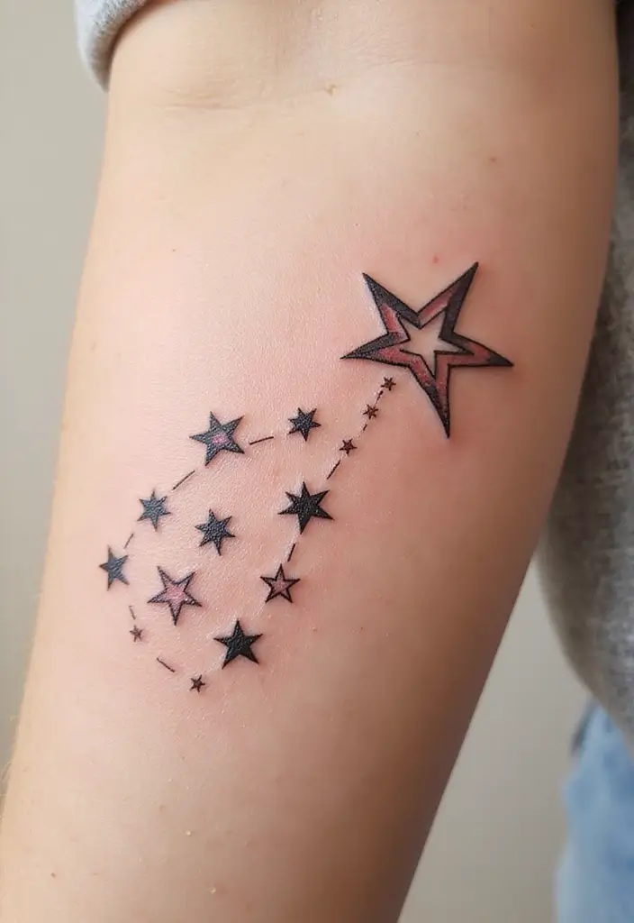 50 Family Tattoo Ideas to Celebrate Love and Connection 16 50 Family Tattoo Ideas to Celebrate Love and Connection - 16. Star Tattoos