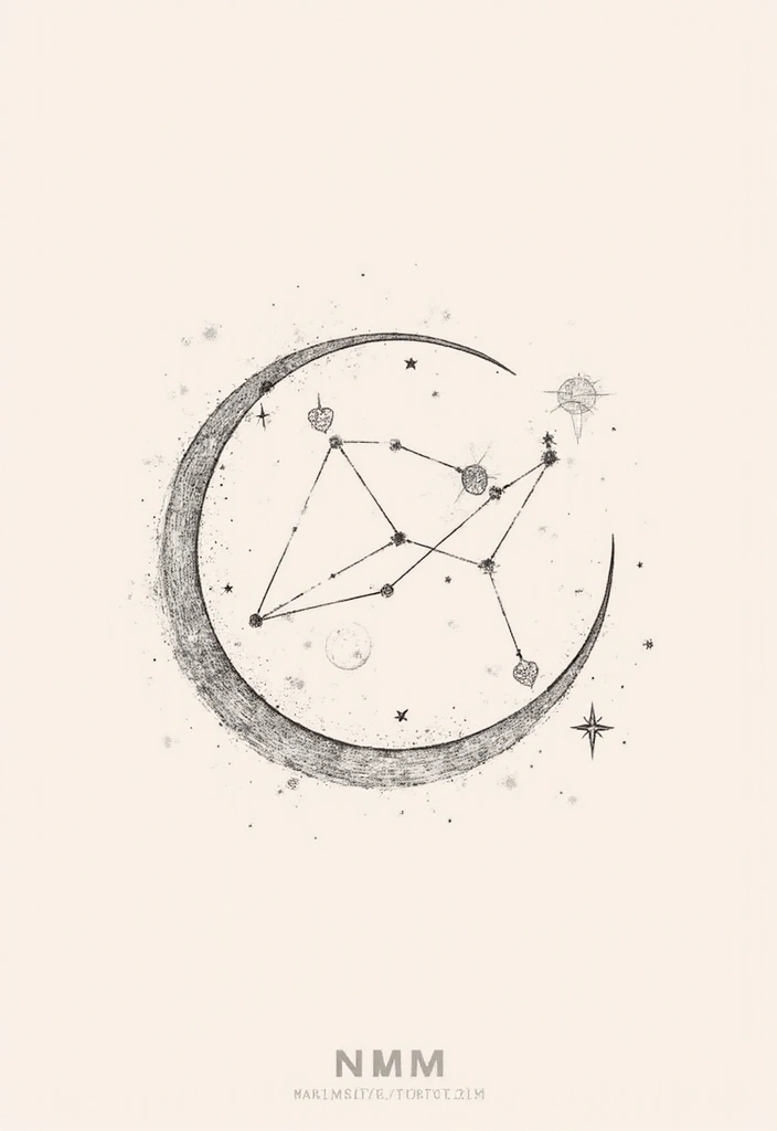 50 Line Art Custom Tattoos for Minimalist and Creative Designs 16 50 Line Art Custom Tattoos for Minimalist and Creative Designs - 16. Zodiac Signs