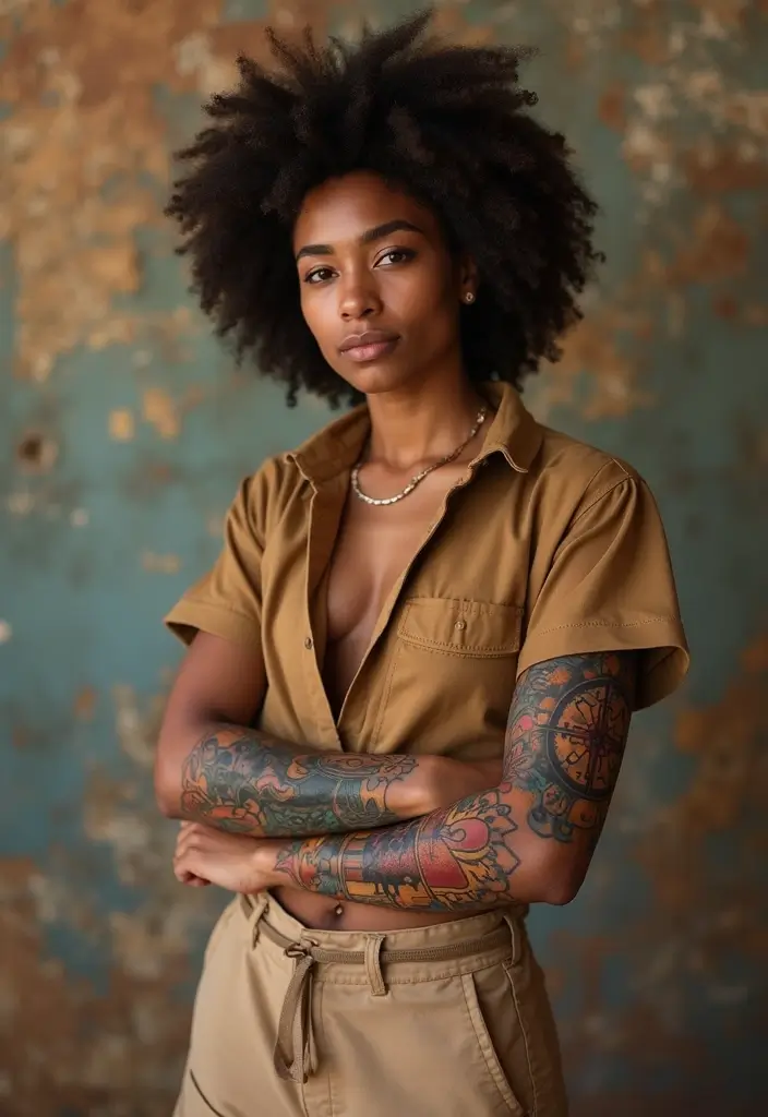 50 Compass Tattoo Meaning Ideas and Symbolic Designs - 17. Strength in Diversity
