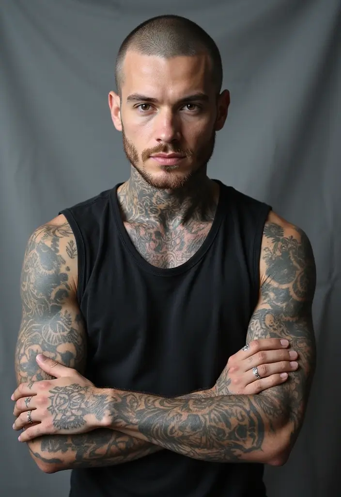 30 Head Tattoos for Men with Unique and Creative Styles 17 30 Head Tattoos for Men with Unique and Creative Styles - 17. Mechanical Designs