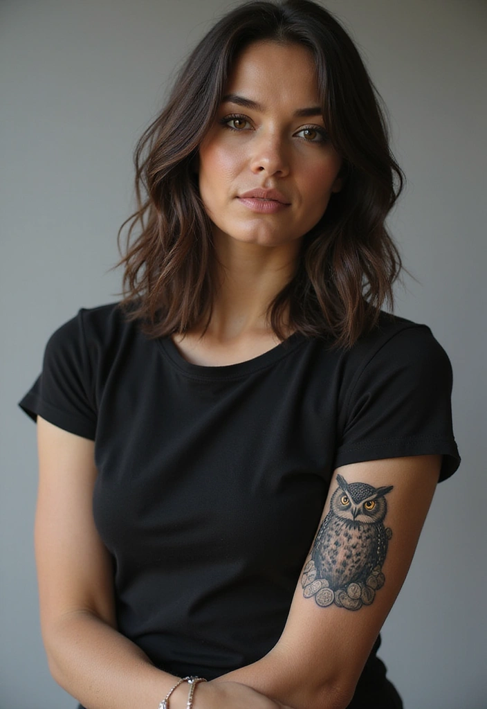 30 Money Tattoo Designs with Symbolism and Creative Styles - 17. The Wealthy Owl