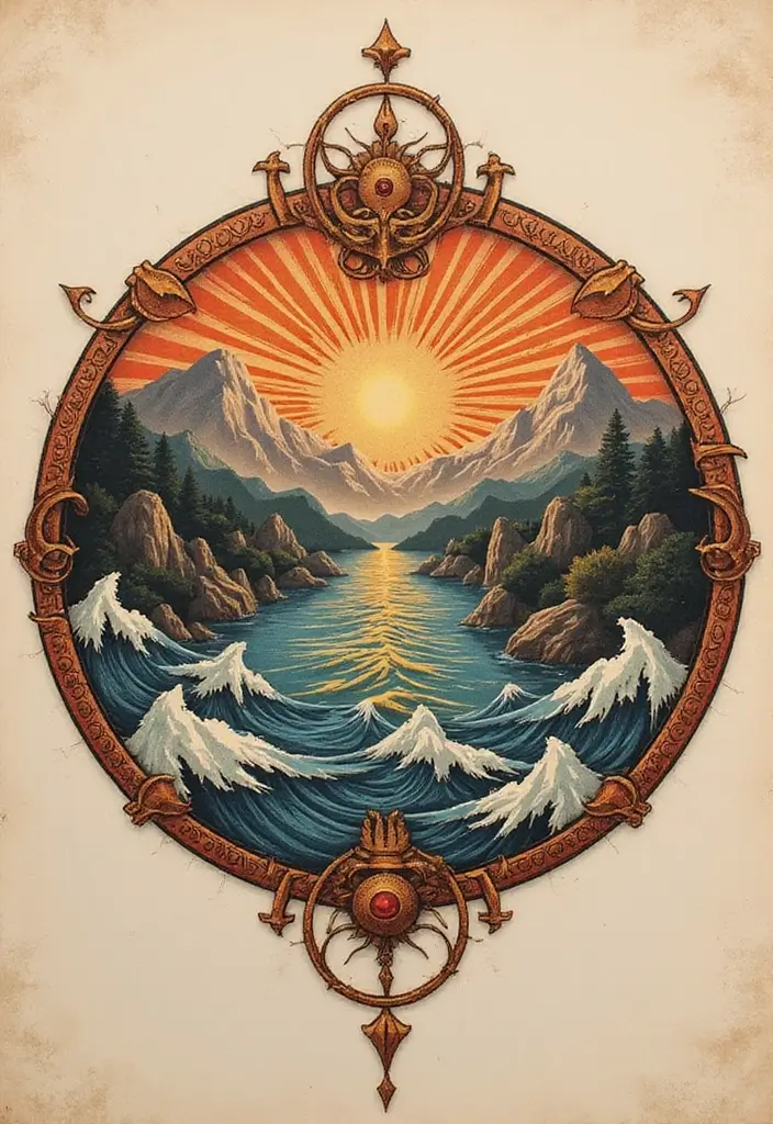 30 Zeus Tattoo Meanings and Design Inspirations - 17. The Circle of Life