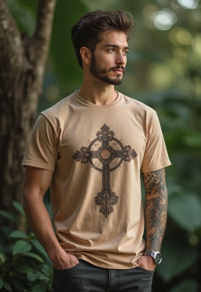 50 Cross Tattoo Ideas for Men and Women with Deep Meaning - 18. Cross with Quotes