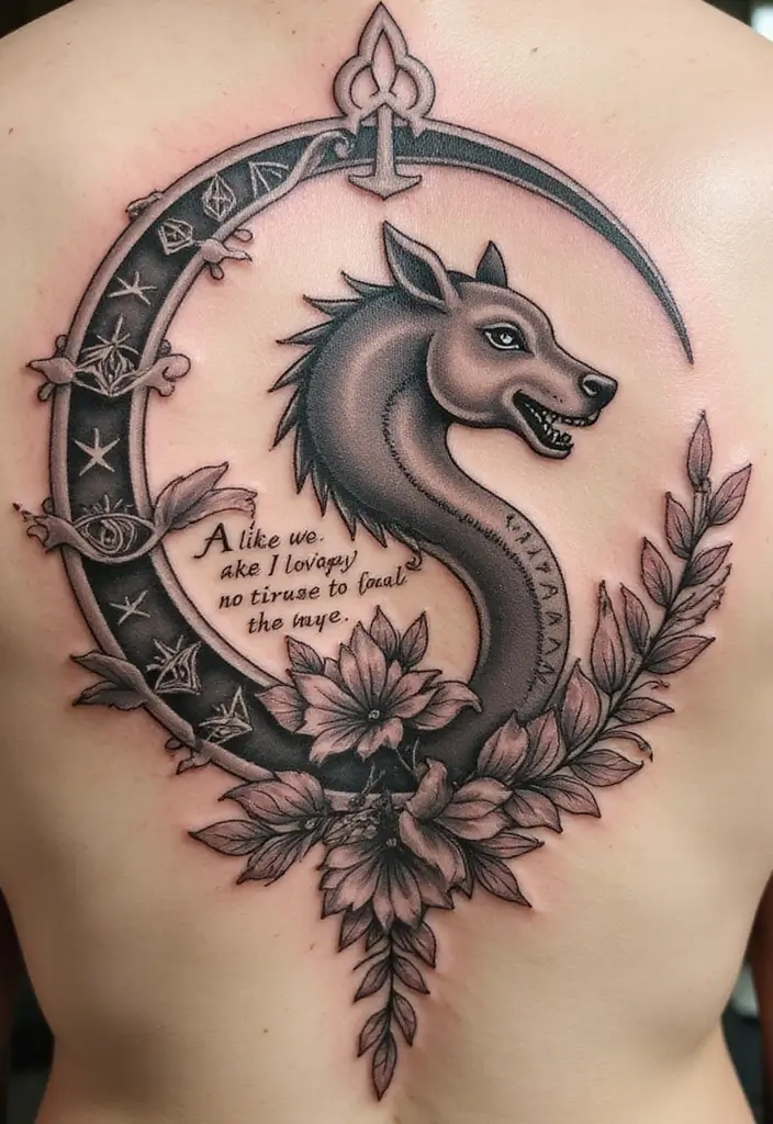 30 Aquarius Tattoos with Zodiac Symbolism and Style 18 30 Aquarius Tattoos with Zodiac Symbolism and Style - 18. Aquarius Tattoo with Quotes