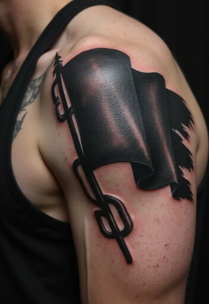 50 Black Flag Tattoo Meaning Inspirations and Symbolism 18 50 Black Flag Tattoo Meaning Inspirations and Symbolism - 18. Expressing Defiance