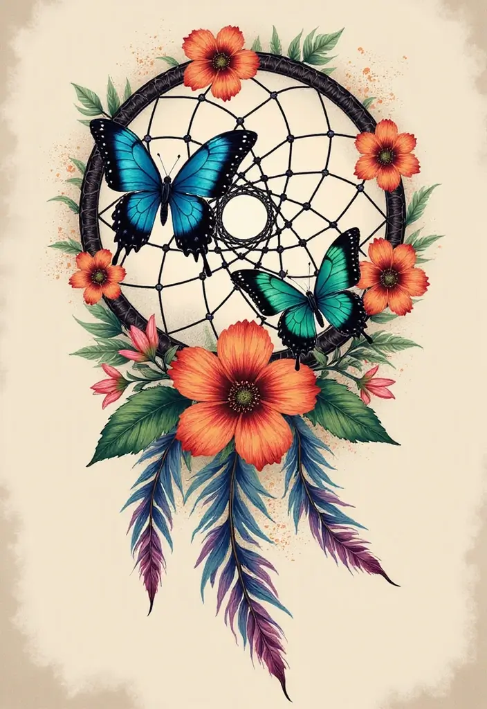 50 Dream Catcher Tattoo Meaning Ideas with Deep Symbolism 18 50 Dream Catcher Tattoo Meaning Ideas with Deep Symbolism - 18. Personal Growth and Transformation