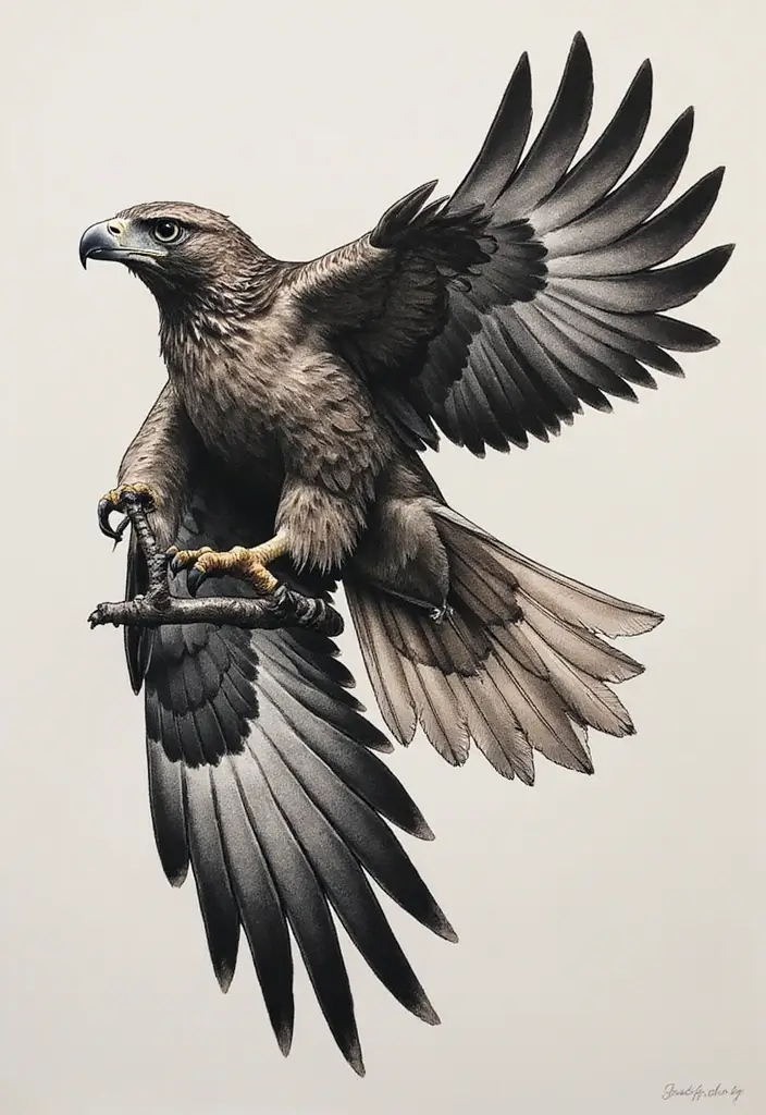 50 Hawk Tattoo Meaning Designs and Symbolism You Should Know 19 50 Hawk Tattoo Meaning Designs and Symbolism You Should Know - 19. The Resilient Spirit