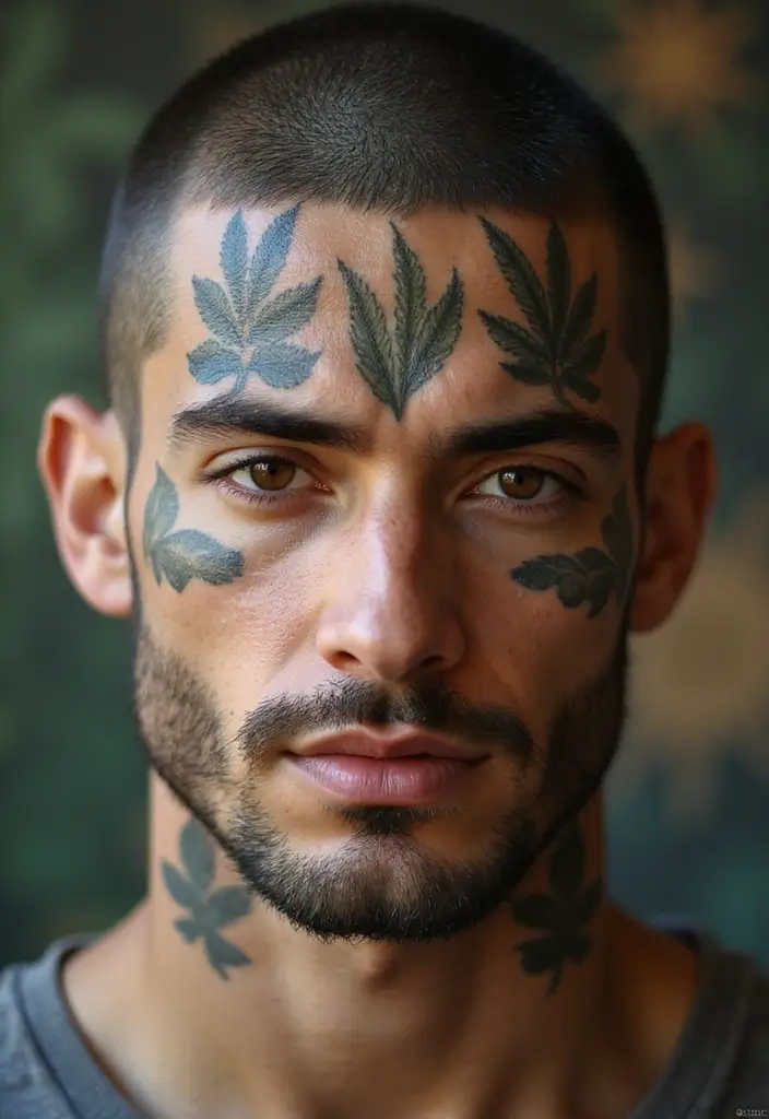 30 Head Tattoos for Men with Unique and Creative Styles 19 30 Head Tattoos for Men with Unique and Creative Styles - 19. Patterned Textures
