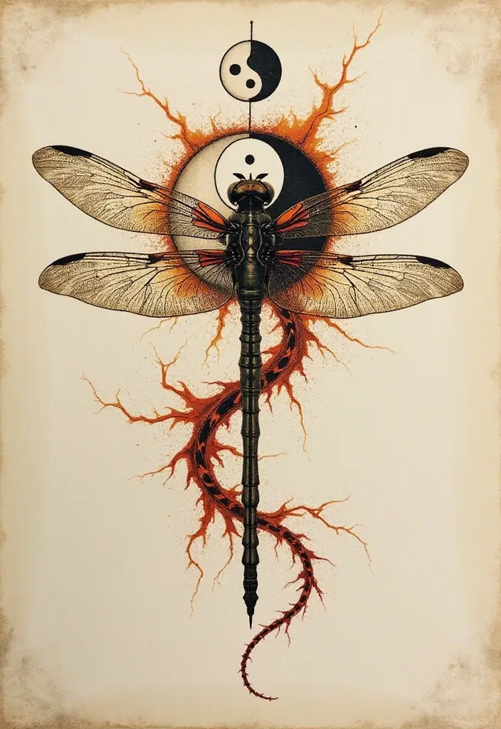 30 Significance of a Dragonfly Tattoo Ideas and Meanings 19 30 Significance of a Dragonfly Tattoo Ideas and Meanings - 19. Balance and Harmony