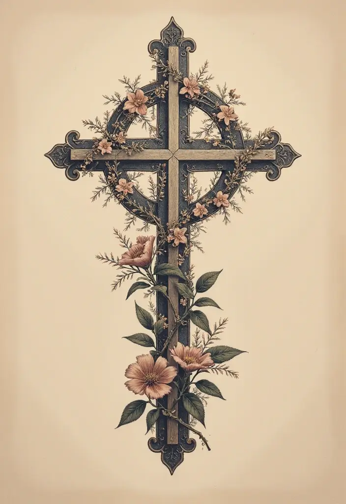 50 Cross Tattoo Meaning Inspirations and Symbolism Explained - 1. The Christian Cross: A Symbol of Faith