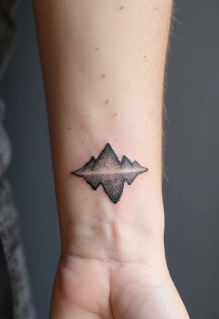 50 Mountain Tattoo Ideas with Powerful and Minimalist Designs 1 50 Mountain Tattoo Ideas with Powerful and Minimalist Designs - 1. Simple Mountain Silhouette
