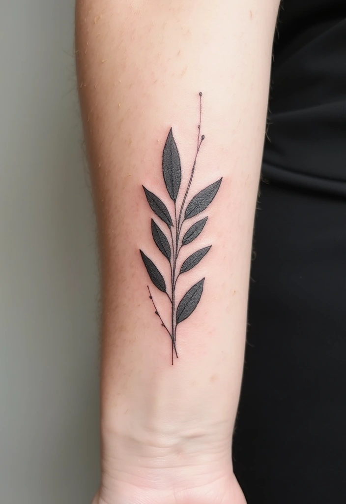 30 Olive Branch Tattoo Meaning and Design Inspirations - 1. The Classic Olive Branch