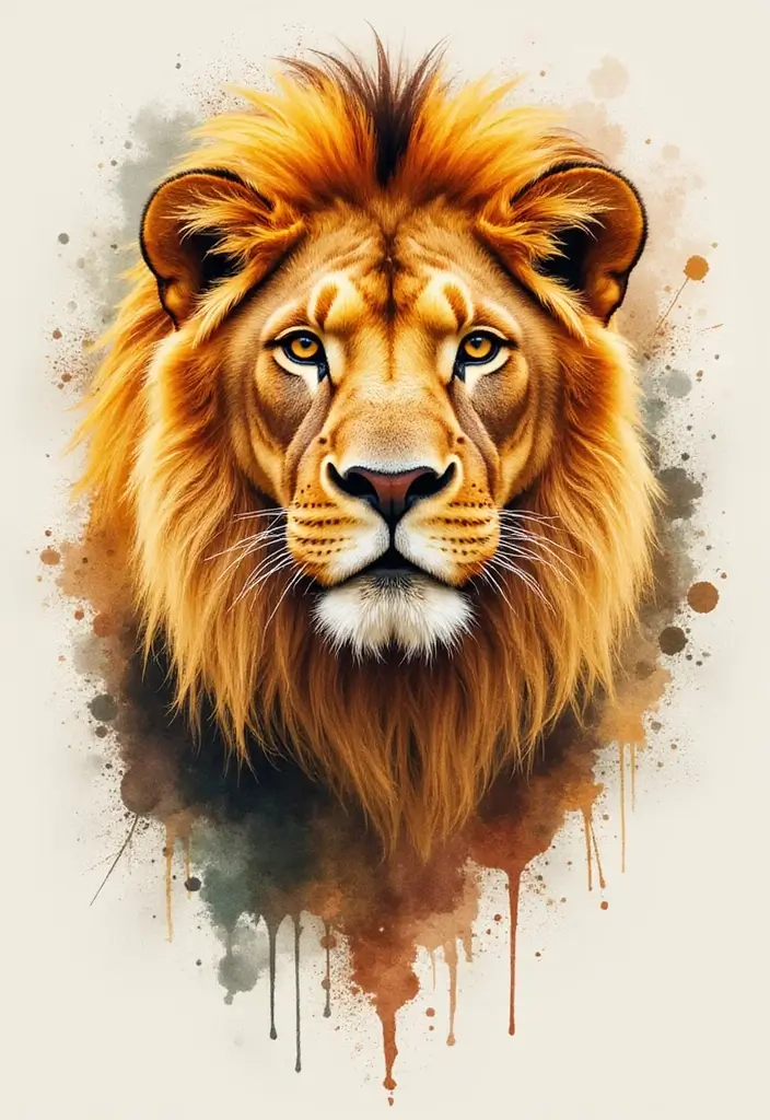 30 Safari Animal Tattoos with Bold and Exotic Designs - 1. Majestic Lion: The King of the Jungle