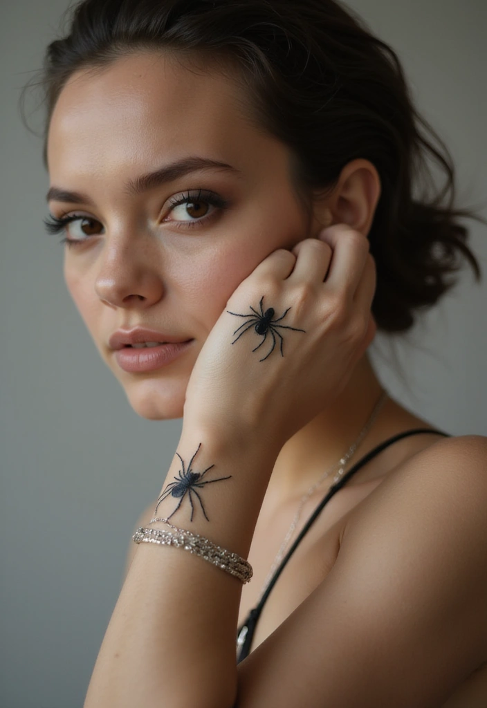 50 Spider Tattoo Designs with Meaning and Bold Styles 1 50 Spider Tattoo Designs with Meaning and Bold Styles - 1. Minimalist Spider Outline