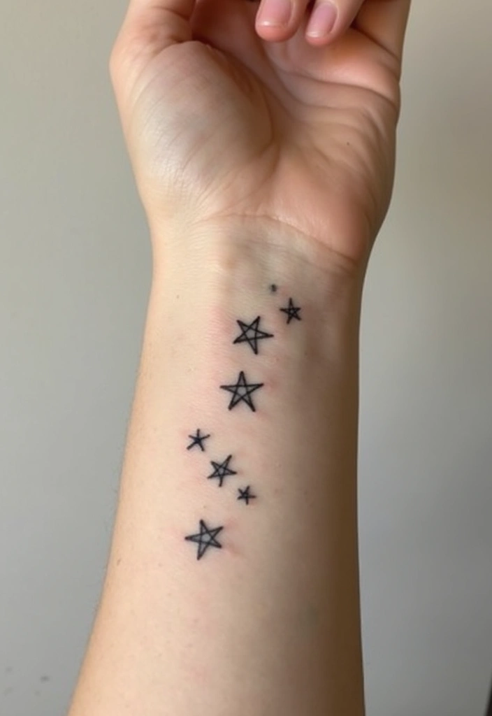 30 Star Tattoos That Are Timeless and Beautiful 1 30 Star Tattoos That Are Timeless and Beautiful - 1. Minimalist Stars