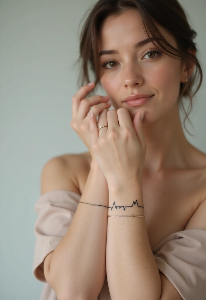 30 Tattoos for Women That Are Stylish and Meaningful 1 30 Tattoos for Women That Are Stylish and Meaningful - 1. Heartbeat Line
