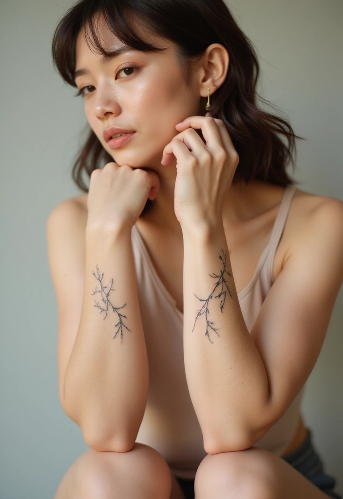30 Vine Tattoos That Showcase Natural Beauty 1 30 Vine Tattoos That Showcase Natural Beauty - 1. Minimalist Vines