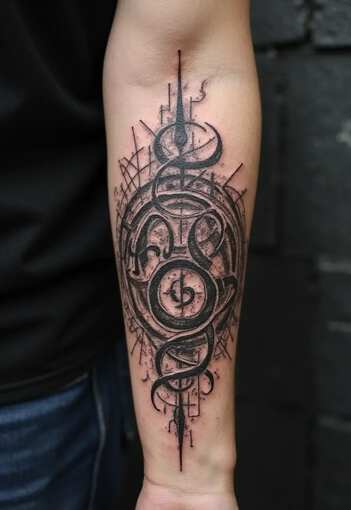 30 Unique 666 Tattoo Designs and Their Dark Meanings 20 30 Unique 666 Tattoo Designs and Their Dark Meanings - 20. The Labyrinth and 666