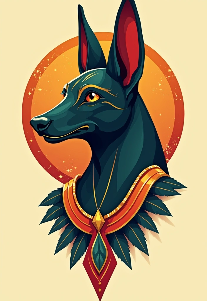 30 Anubis Tattoo Designs with Ancient Egyptian Symbolism 20 30 Anubis Tattoo Designs with Ancient Egyptian Symbolism - 20. Anubis in Art Deco Style