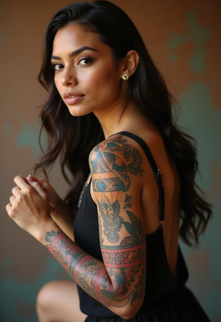 30 Elbow Tattoo Designs with Unique and Eye-Catching Styles - 20. Cultural Patterns