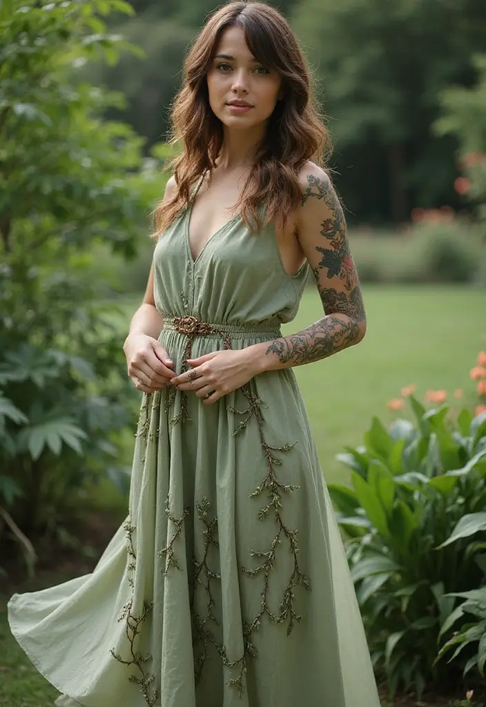30 Vine Tattoos That Showcase Natural Beauty 20 30 Vine Tattoos That Showcase Natural Beauty - 20. Vines and Leaves