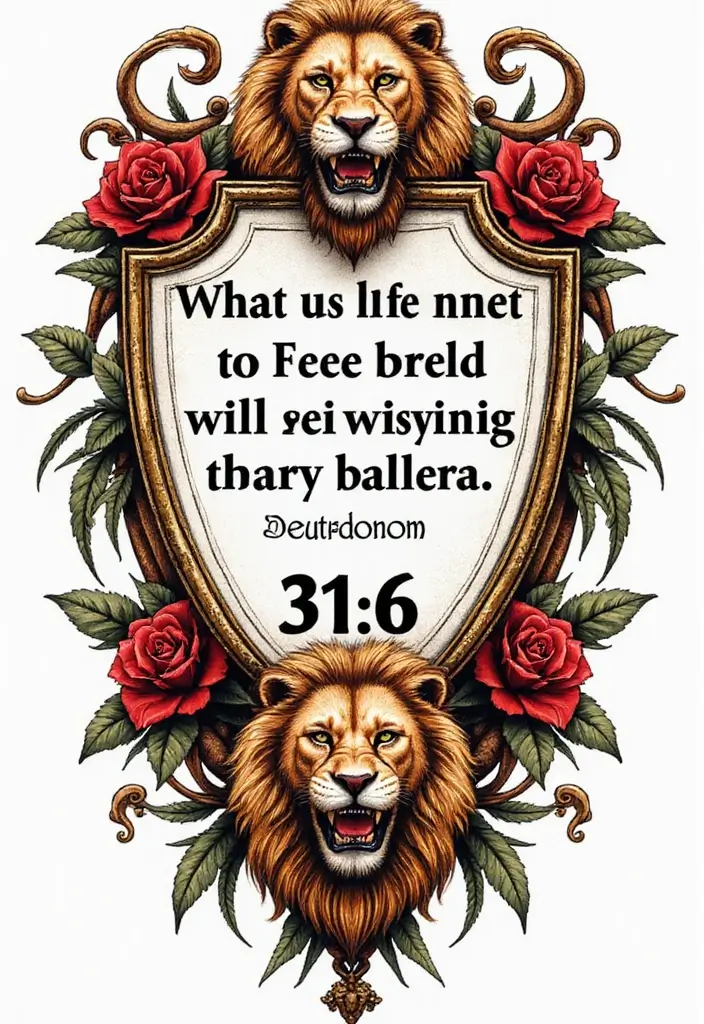 50 Beautiful Bible Verse Tattoo Ideas for Faith and Inspiration 21 50 Beautiful Bible Verse Tattoo Ideas for Faith and Inspiration - 21. Deuteronomy 31:6 - 'Be strong and courageous'